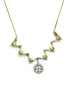 14K Gold Diamond & Emerald Star Of Bethlehem Opening Magnetic Necklace